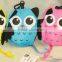 New design Owl Nylon Eco Shopping Bag Assorted color shopping tote bags Cute owl handbags