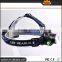 Wholesale high quality XML T6 LED 2000 Lm Remote control Rechargeable Headlamp with 18650 Battery, charger and car charger