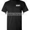 Pre-Shrunk 100% Cotton Short Sleeves Silk Printing T Shirt Black Security Guard Uniforms For Men