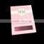 custom pink magnetic closure paper box with PVC window hair extension packaging box