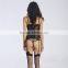 Women's Bustier Corset Sexy Girdle Waist Cincher with Garter Belt
