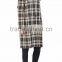 Customized Lady Apparel Multicolored Fashion Long Sleeves Wool-blend Twill Coat(DQM029C)