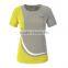 Heat transfer sublimation print dry fit running shirt