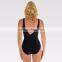 Womens Over The Shoulder One Piece Flattering V Back Silhouette Coverage Swimwear Soft Cup Bra Construction Customizable Suit