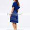 Basic butterfly sleeve xxl size women casual dress wholesale plus size women clothing