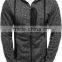 Men's zipper-up luxury wholesale Hoodies with patch