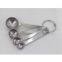 Stainless steel Quantity spoon,4pcs silicone quantity spoon