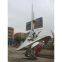 Outdoor large sports abstract 304 stainless steel statues