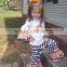 high quality baby girl turkey embroidery Thanksgiving boutique children outfit