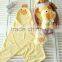 2016 bamboo baby hooded towel with Animal Design