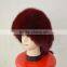 SJ929-01 Wine Color Classic Design America Fox Fur Hats