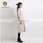 China Supplier Fashion Creamy White Coat Woman Winter