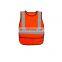 High visibility reflective safety vest for clothing with EN471 Class 2