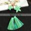 Metal Flower tassel keyring