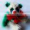 plush mini green and white panda toy teddy bear with ribbon