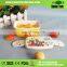 220ml 2 Compartments Plastic Food Container Rectangular With Lid