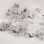 Hot New Products For 2015 Flower Embroidery Lace Black And White Curtain Fabric