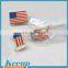 Promo items Customized cheap soft enamel Zinc Alloy flag badges