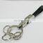 promotional leather and metal pu keychain