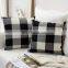 home decorative linen woven plaid cushion covers for Sofa set