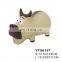 Pink pig interactive dog toy pet latex toy with squeaker
