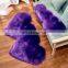 Imitate sheep fur plate long hair thick handmade throw blankets faux fur rug/plate