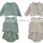 2020 New Baby Girls Boys 3 Pcs Set Coat+Vest+Shorts Autumn Cotton Linen Fashion Babys Suits