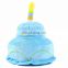 New interactive squeak pet birthday party plush dog cake toy