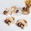 Smile Holding Ring Baby Emotional Comforter Toys Wooden Baby Rattles