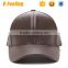 2016 Wholesale Plain Leather Baseball Cap