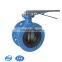 Soft sealing EPDM Temperature 120 degree Flange End Butterfly Valve With Handle