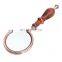 10 Times Wood Handle Reading Magnifying Glass Optical Glass Magnifier
