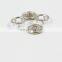 Common Wholesale garment Custom Brass 10mm round double ring prong snap buttons