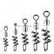 20pcs per bag  High Strength Wholesale Fishing Accessories Copper Swivel Convenient Fast Fishing Connector