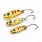 Wholesale Durable Zinc Alloy 1.5g/2.5g/3.5g Professional Ice Trout  Single hook Fishing Spoon / Jig lure