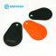 Waterproof Overmolded Durable Pear NFC Keyfob Tag 13.56MHz RFID Key Chain