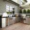 Outdoor modular aluminium profile waterproof kitchen cabinet sets hinges
