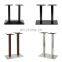 Top sale metal coffee chrome restaurant table base