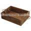 Customized wine beer fruit decor storage wooden crate box