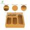 Bamboo Ziplock Bag Storage Organizer and Dispenser for Kitchen Drawer, Suitable for Gallon, Quart, Sandwich & Snack Variety Bag