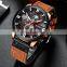 CURREN 8346 Популярный мужской кварцевый wristwatch с автоматическим датой, genuine leather, подходящий в подарок