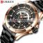CURREN 8381 NEW Fashion Quartz Stainless Steel Strap Watch Waterproof Date Week Luminous Display Calendar Wristwatch For Men