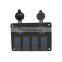 Four Rocker Rocker Switch With Dual USB12-24V Female for RV Yacht and Car