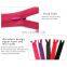 High Quality Different Colors Customized Length Auto Lock Finished Teeth Nylon Zip Zipper