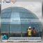 Low cost prefab steel glass dome