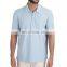 Sky Blue 100% cotton polo shirt for men Latest design high quality plain polo t shirt
