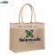 custom bag with logo reusable grocery bag shopping  jute tote bags with custom printed logo