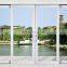 Simple design double glazed glass aluminum casement door aluminum frame glass casement door