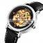 guangzhou watch factory SKMEI 9229 leather strap automatic mechanical watch brand