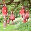 Personalised European Custom 2022 Outdoor House Outside Red White Christmas Candy Decorations